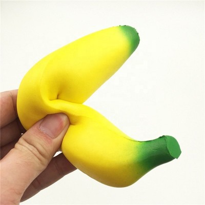 Squishy Slow Rising Squishy Toy Stress Reliever Fruit Banana Hand Wrist Toy